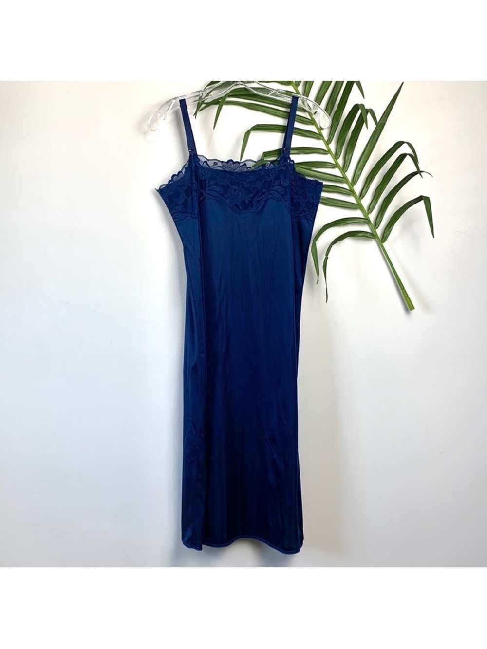Navy Lace Trim Slip